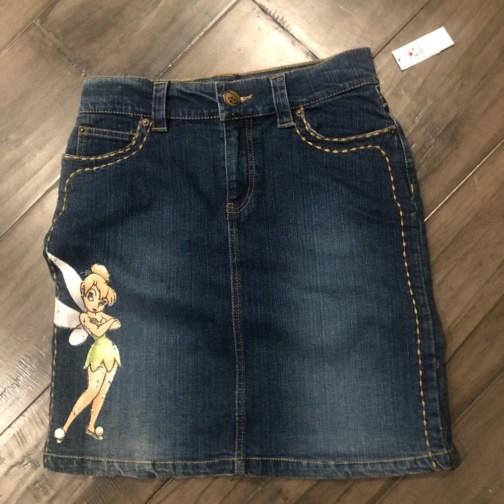 Disney Tinkerbell Pixie Dust Denim Skirt - Size 6 - Picture 2 of 16